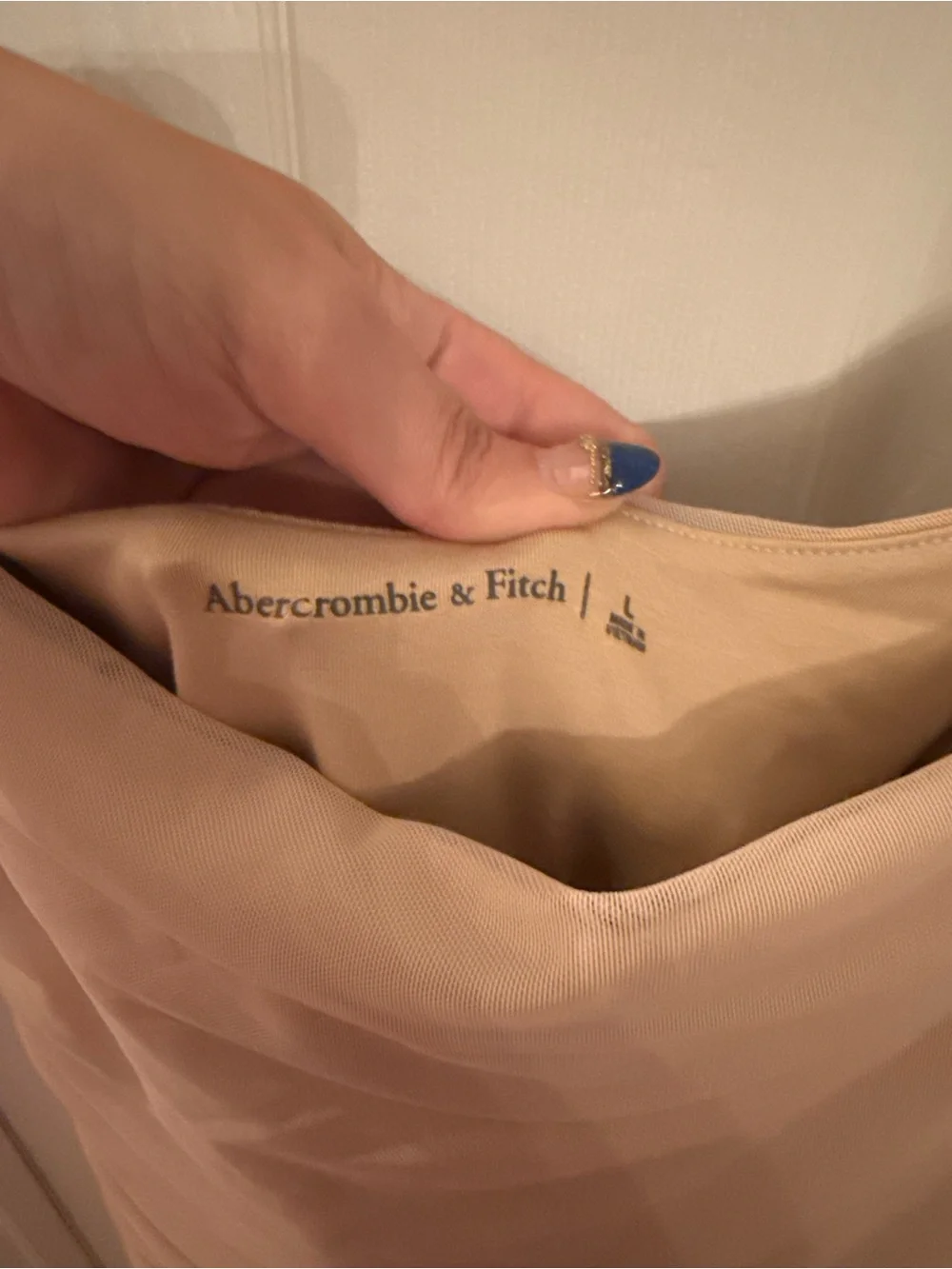Abercrombie & Fitch tan maxi dress